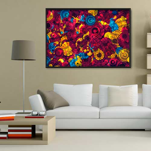 Quadro Decorativo - Flor metálico